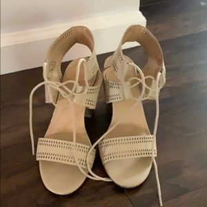 Apt. 9 Cream Heeled Sandals